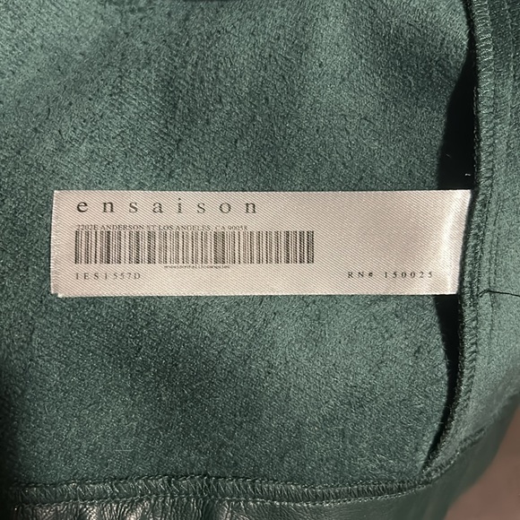 Holiday 🌲 Forest Hunter Green Faux Leather Dress - Picture 9 of 15